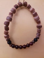 CHAKRA BRACCIALE ETNICO: n°1 MULADHARA GRANATO