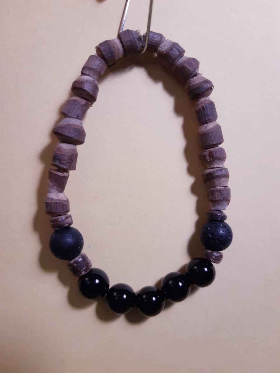 CHAKRA BRACCIALE ETNICO: n°1 MULADHARA OSSIDIANA