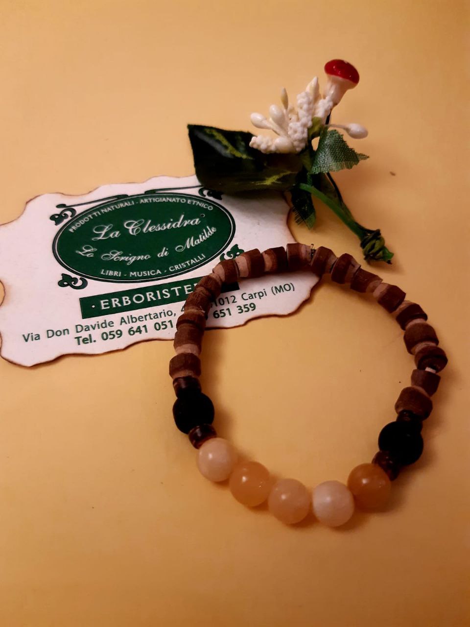 CHAKRA BRACCIALE ETNICO: n°3 MANIPURA QUARZO CITRINO