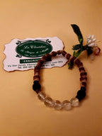 CHAKRA BRACCIALE ETNICO: n°7 SAHASRARA QUARZO IALINO