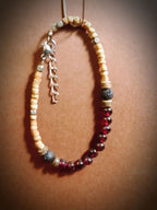 CHAKRA BRACCIALE ORIGINAL: n°1 MULADHARA GRANATO