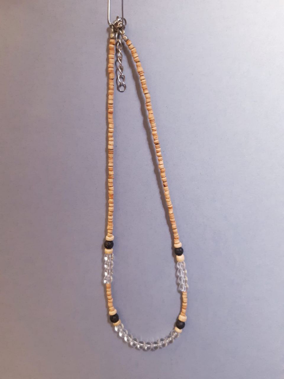 CHAKRA COLLANA ORIGINAL: n°7 SAHASRARA QUARZO IALINO