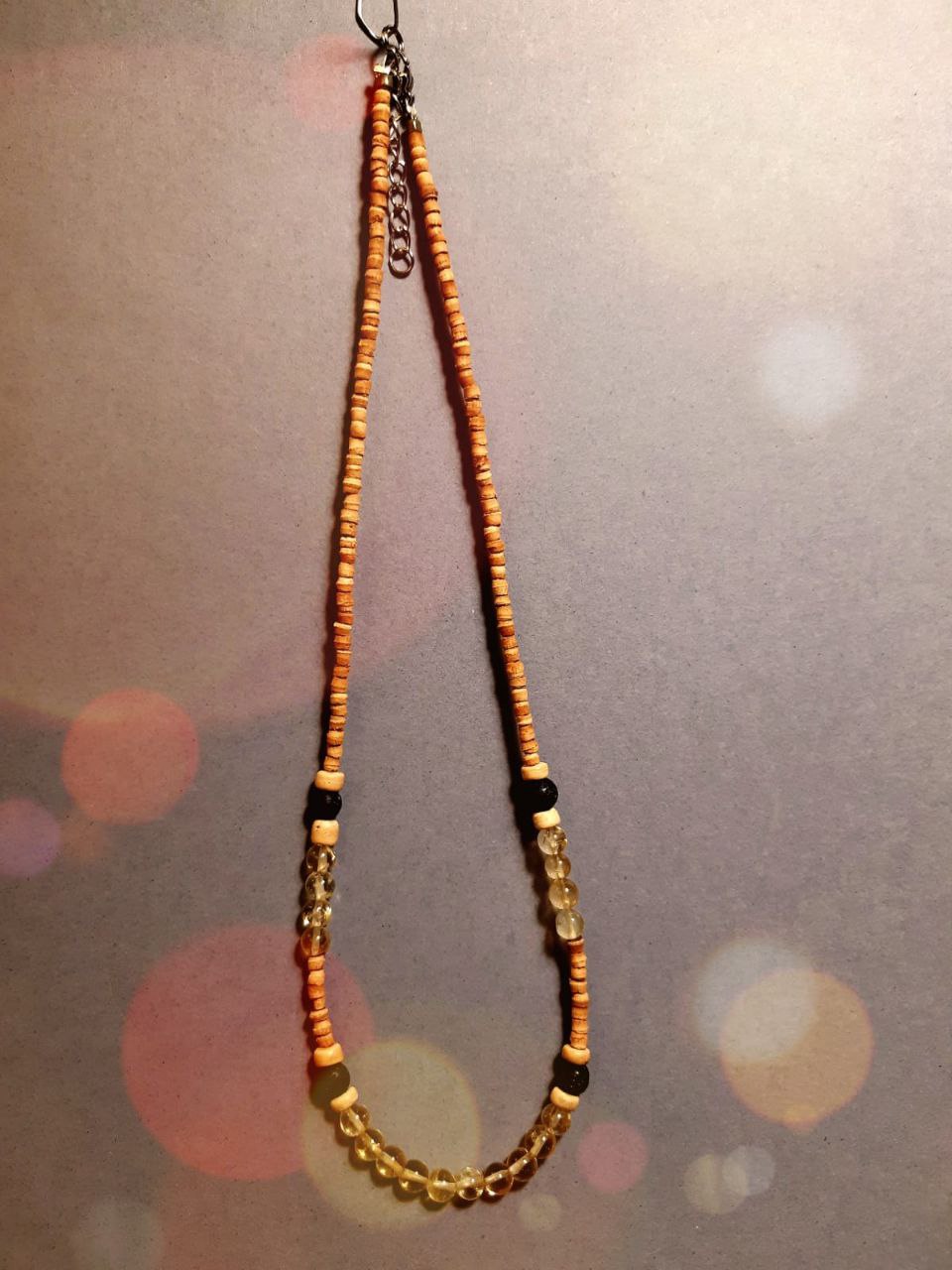 CHAKRA COLLANA ORIGINAL: n°3 MANIPURA QUARZO CITRINO