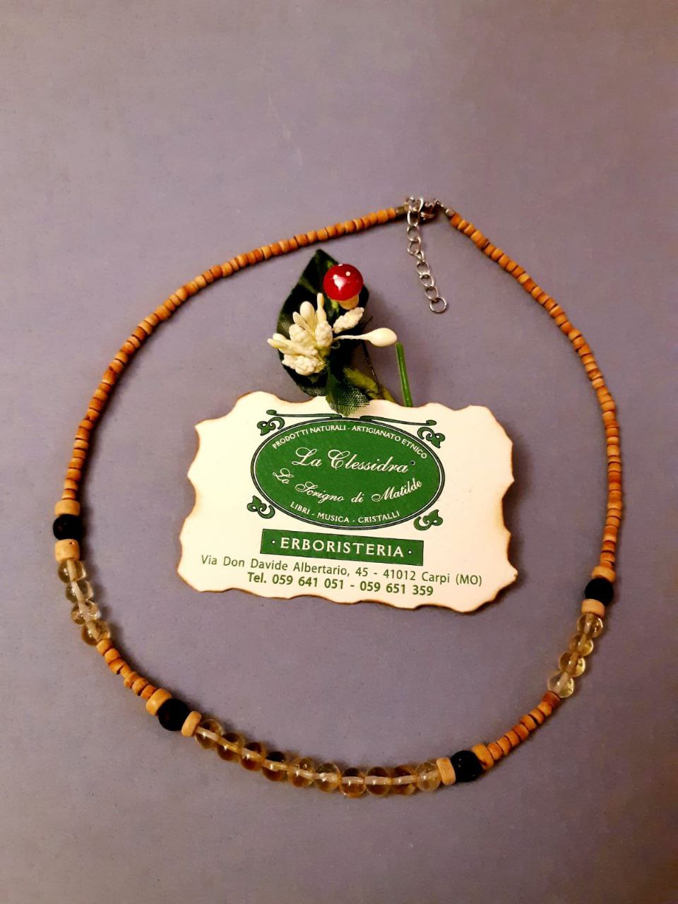 CHAKRA COLLANA ORIGINAL: n°3 MANIPURA QUARZO CITRINO