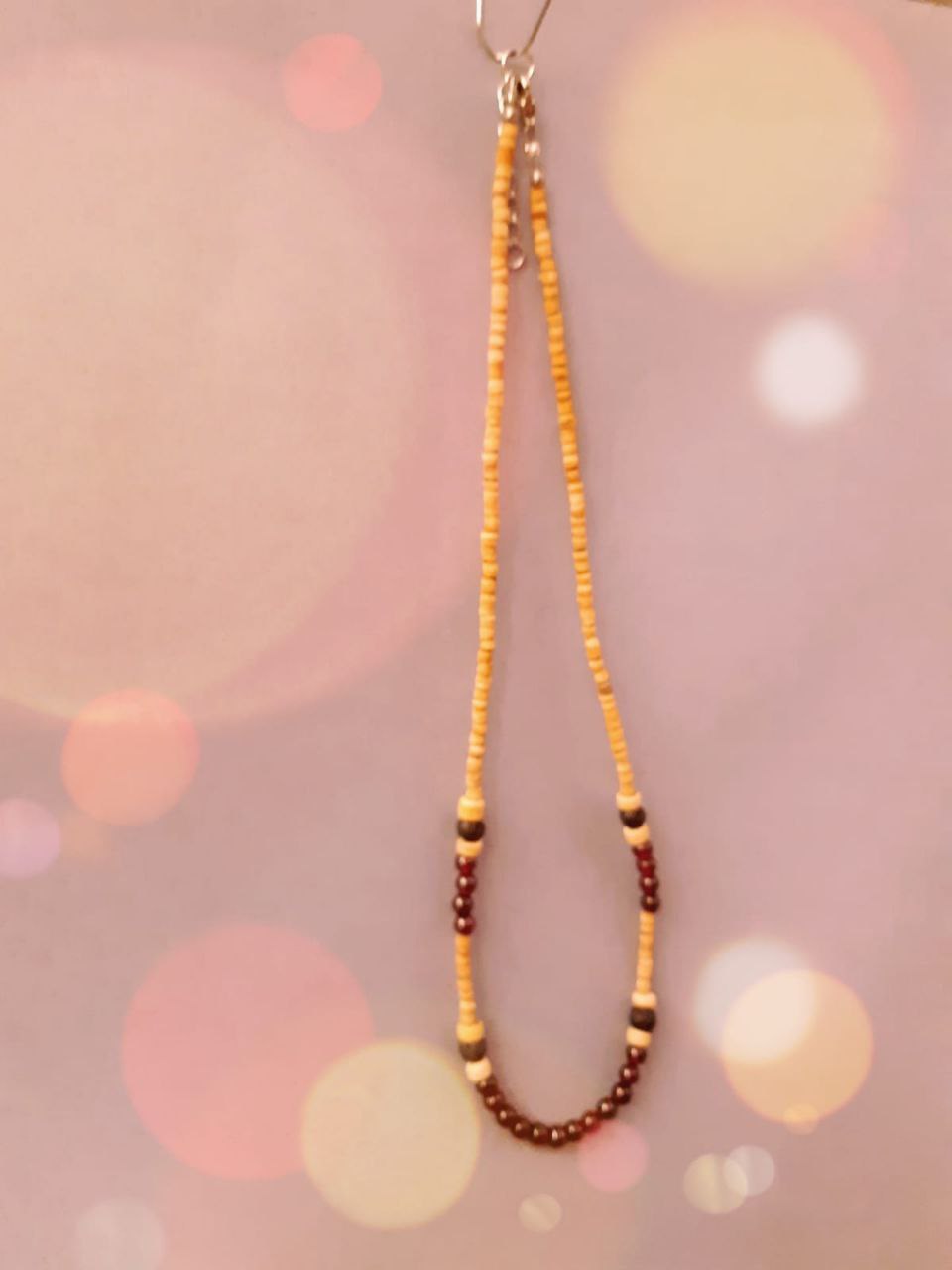 CHAKRA COLLANA ORIGINAL: n°1 MULADHARA GRANATO