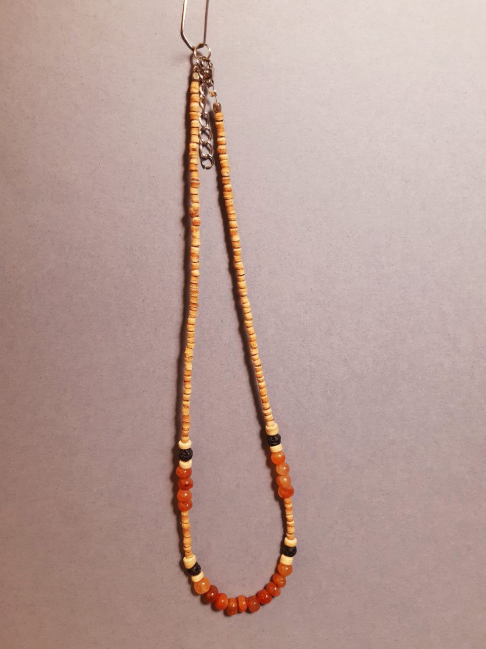 CHAKRA COLLANA ORIGINAL: n°2 SWADHISTANA CORNIOLA