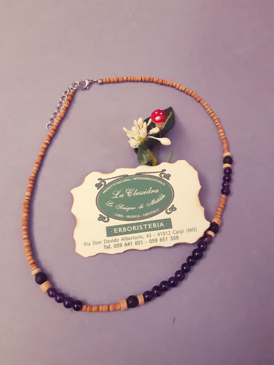 CHAKRA COLLANA ORIGINAL: n°6 AJNA AMETISTA