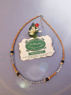 CHAKRA COLLANA ORIGINAL: n°7 SAHASRARA QUARZO IALINO