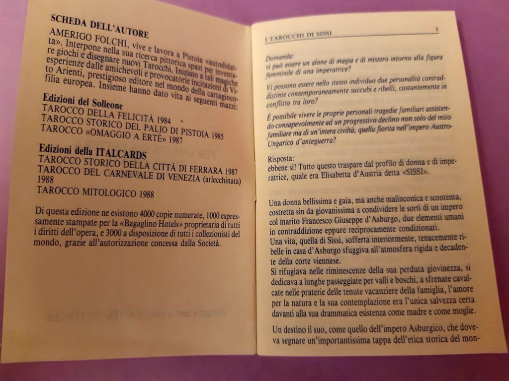 TAROCCHI: IL TAROCCO DI SISSI di Amerigo Folchi