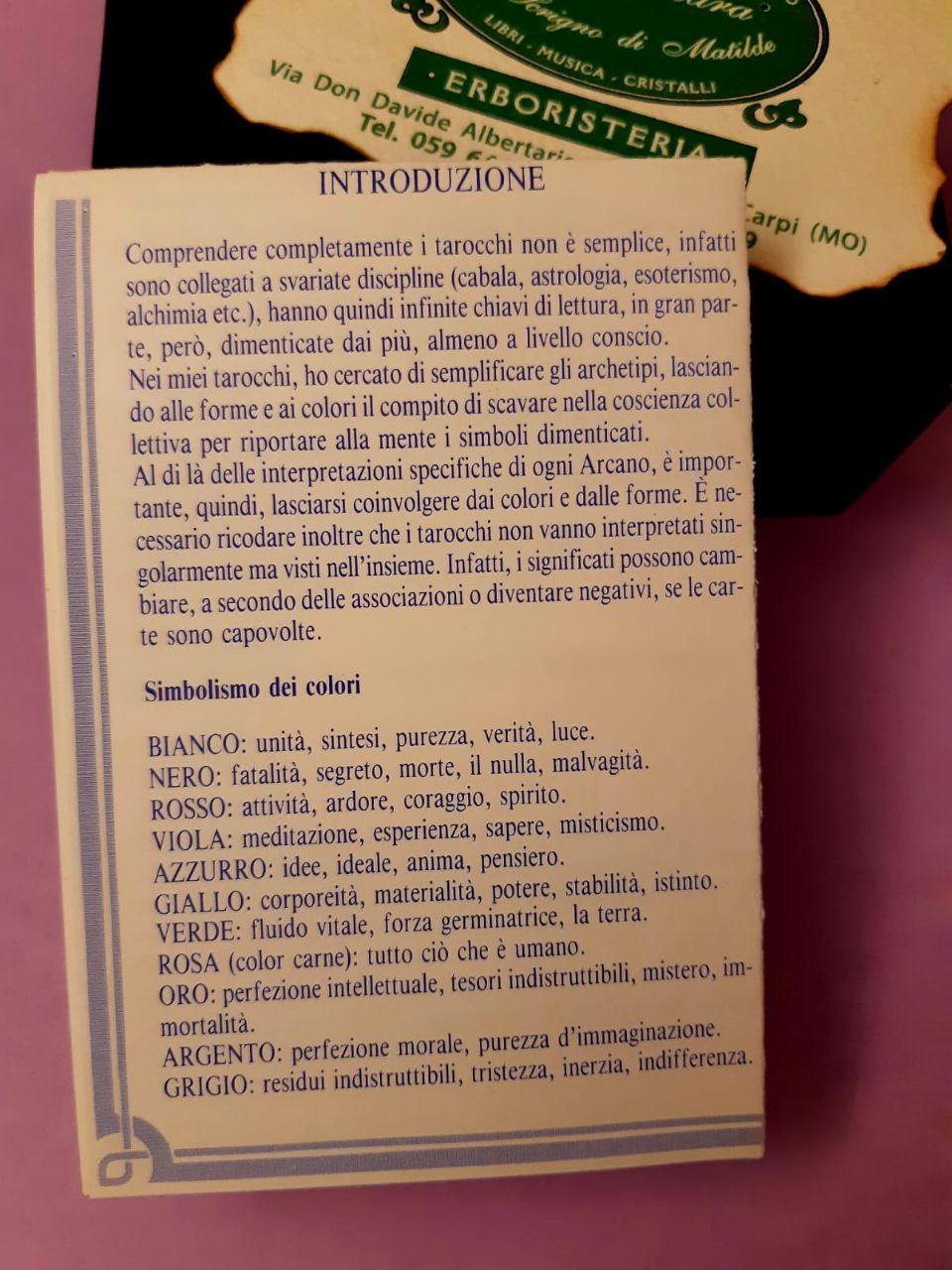 TAROCCHI: I TAROCCHI DEI COLORI di Elena Assante