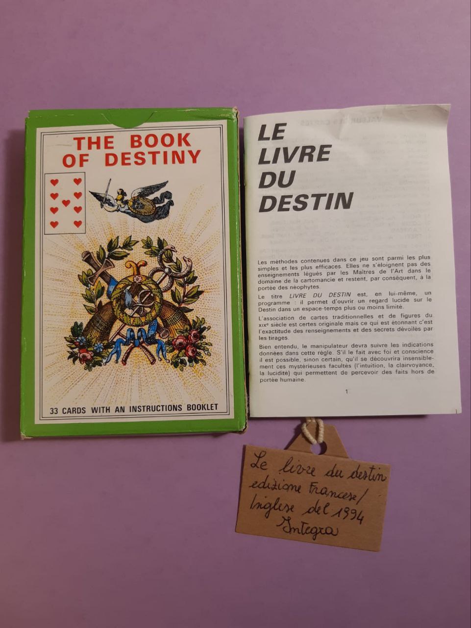 GIOCO DIVINATORIO: LE LIVRE DU DESTIN