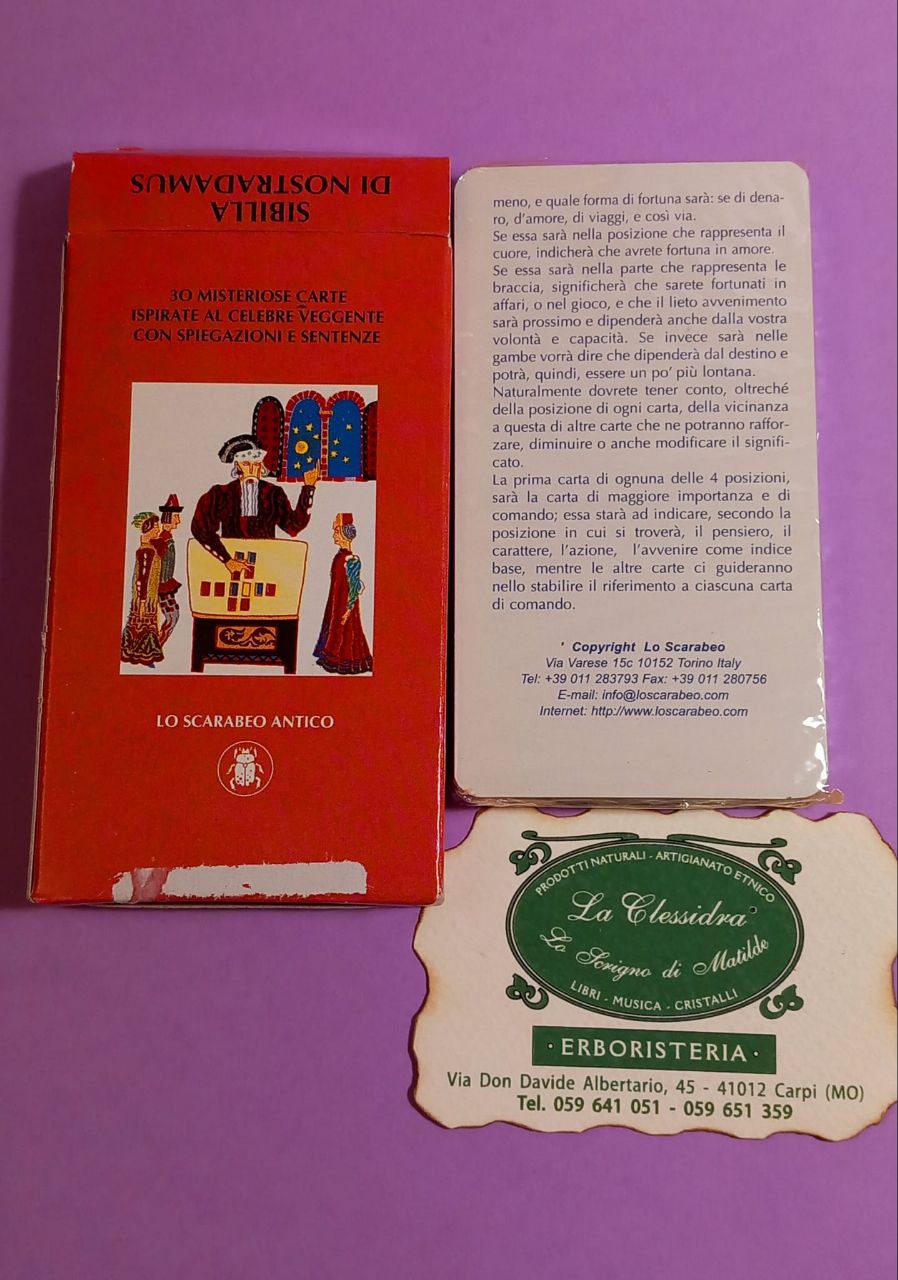 GIOCO DIVINATORIO: SIBILLA DI NOSTRADAMUS