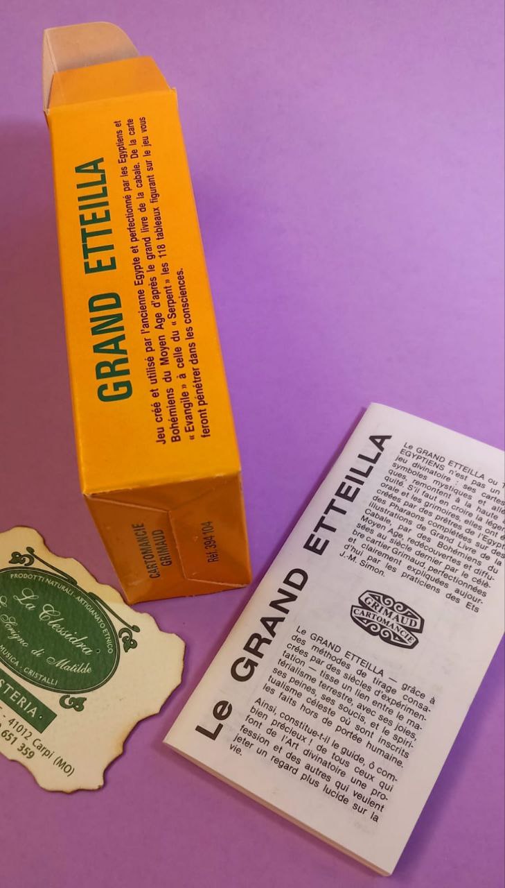 GIOCO DIVINATORIO: GRAND ETTEILLA EGYPTIAN GYPSIES TAROT
