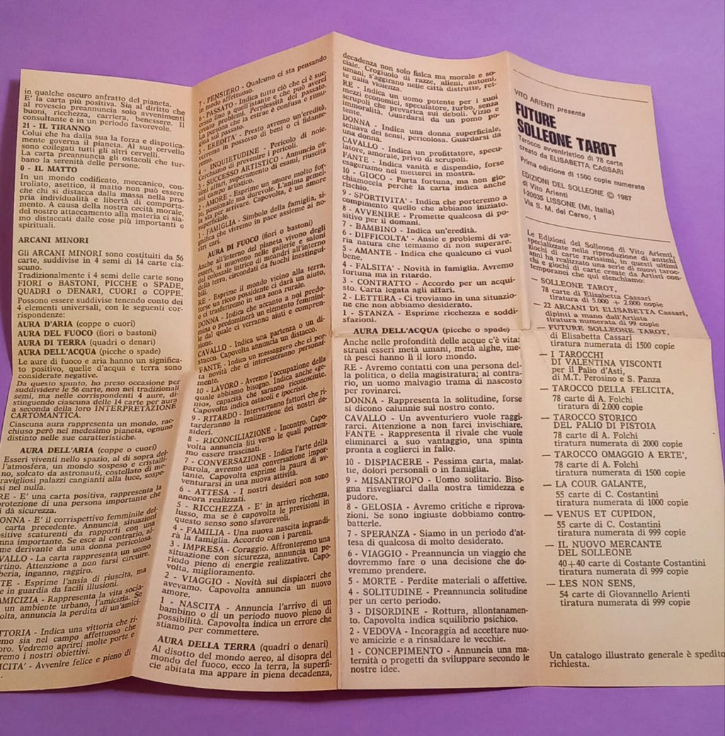 TAROCCHI: FUTURE SOLLEONE TAROT di Elisa Cassari