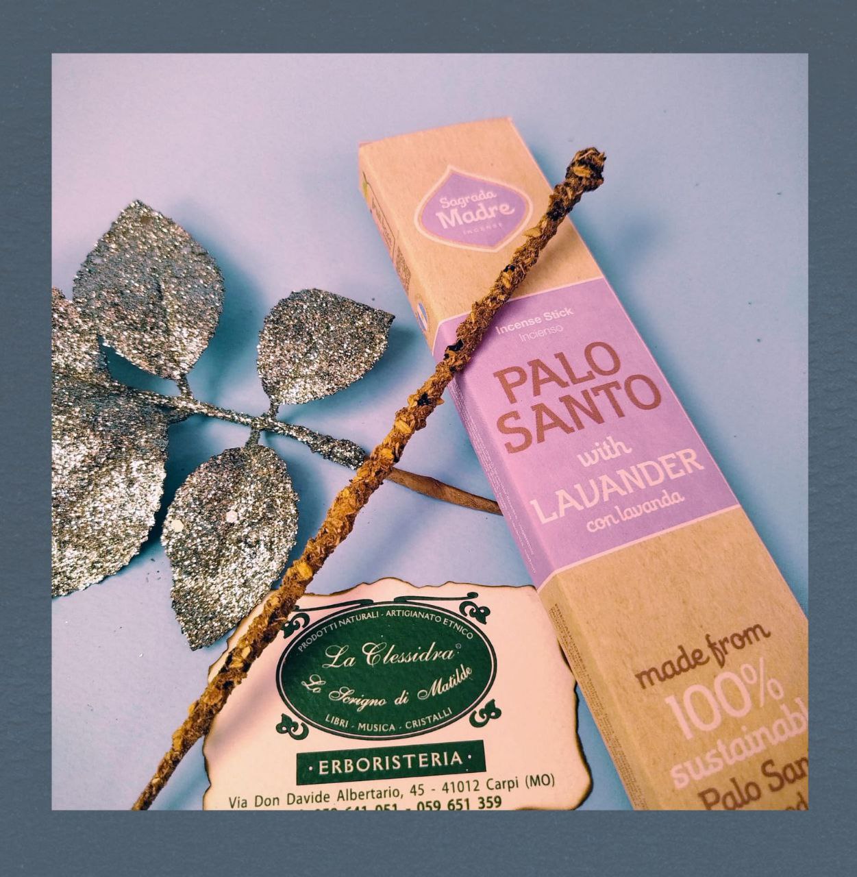 INCENSO SAGRADA MADRE LINEA PALO SANTO: PALO SANTO CON LAVANDA