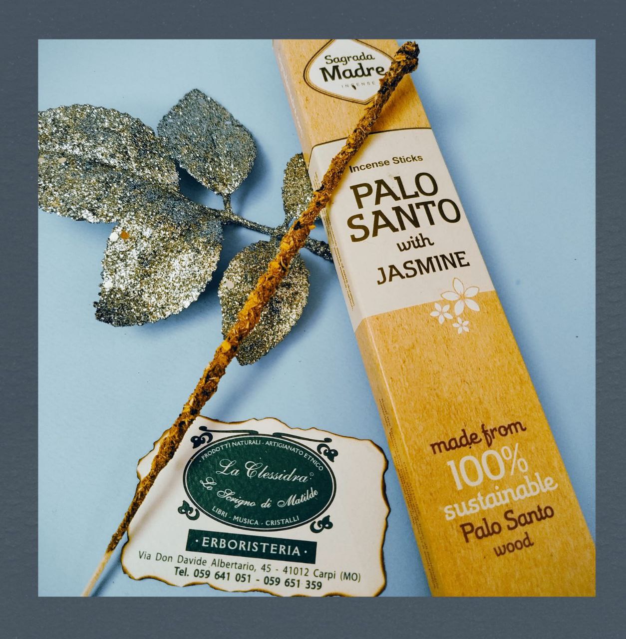 INCENSO SAGRADA MADRE LINEA PALO SANTO: PALO SANTO CON GELSOMINO