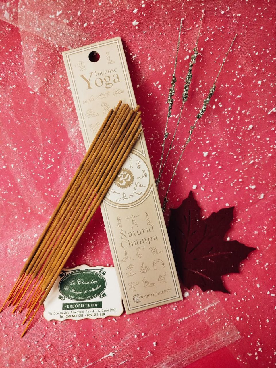 INCENSO IN STICK YOGA FIORE D'ORIENTE: NATURAL CHAMPA