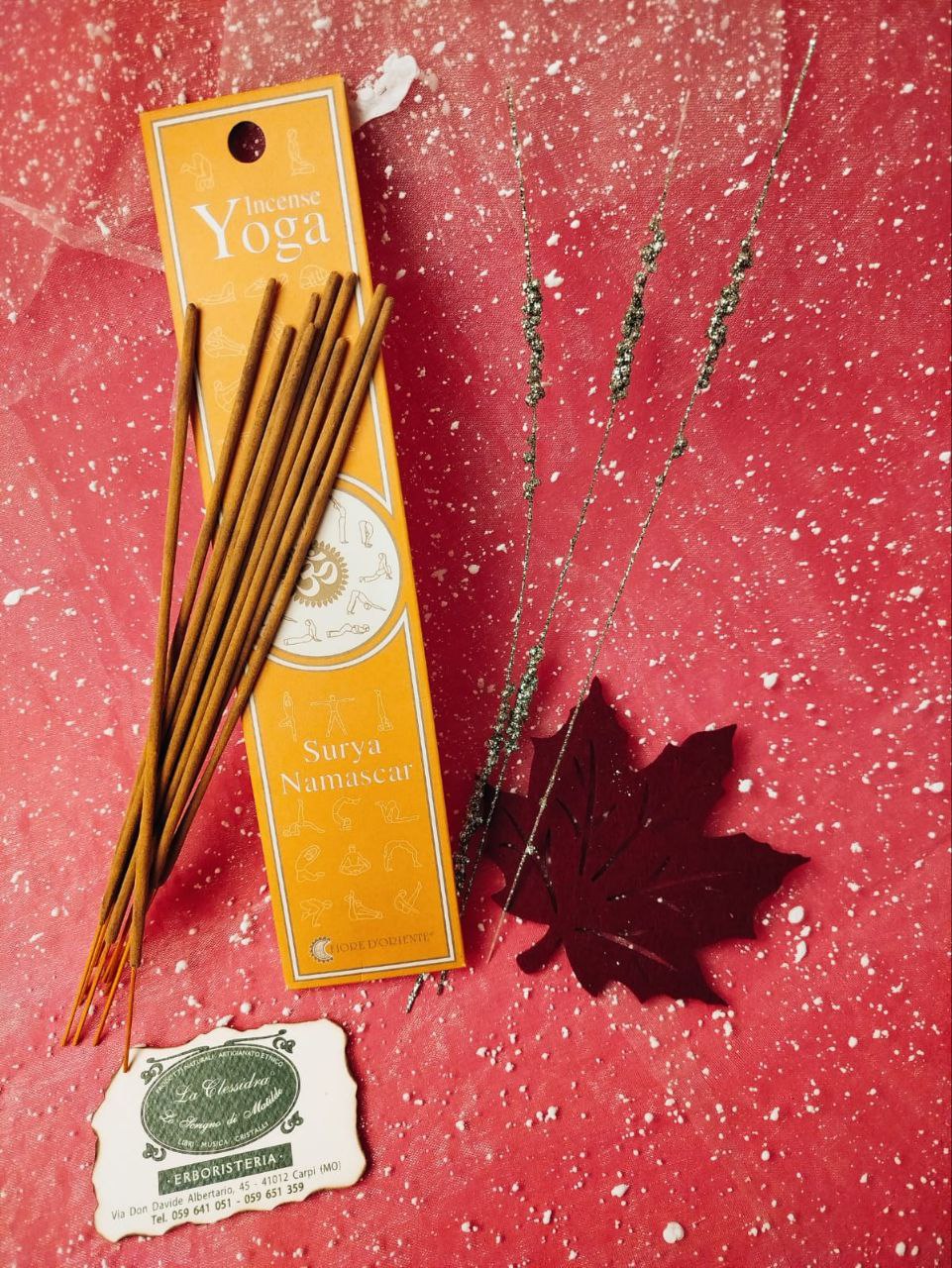 INCENSO IN STICK YOGA FIORE D'ORIENTE: SURYA NAMASCAR
