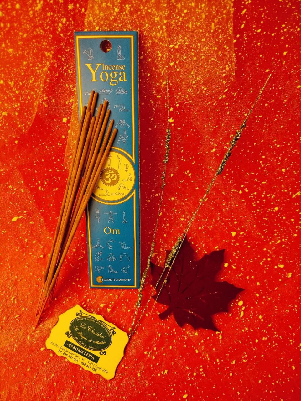 INCENSO IN STICK YOGA FIORE D'ORIENTE: OM
