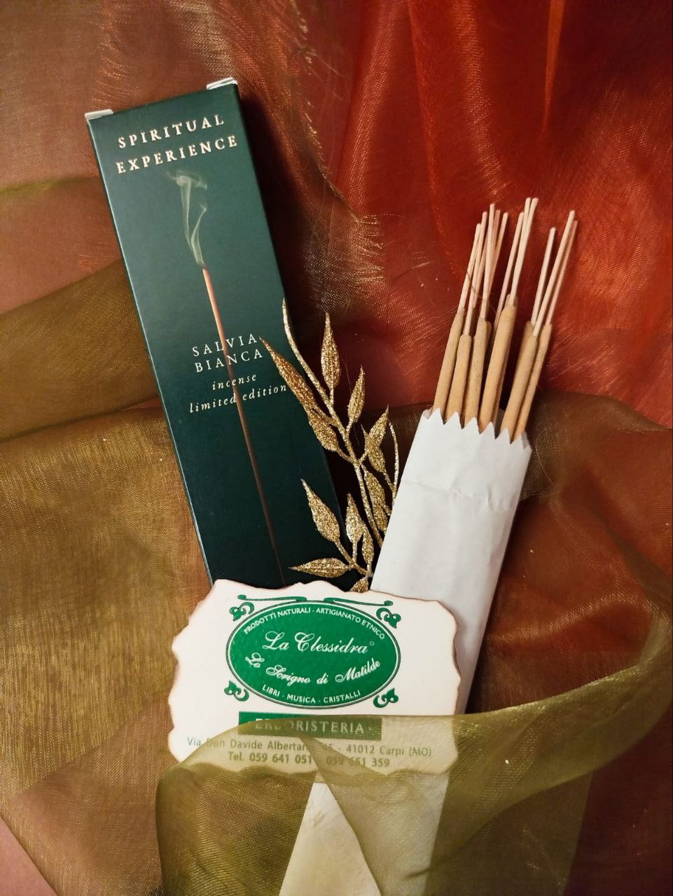 INCENSO IN STICK SPIRITUAL EXPERIENCE: SALVIA BIANCA