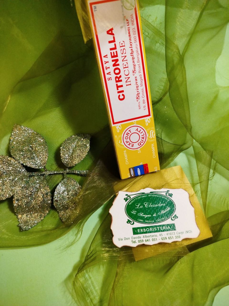 INCENSO IN STICK SATYA: CITRONELLA