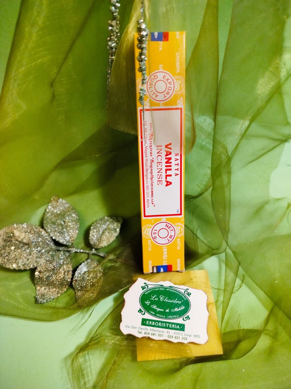 INCENSO IN STICK SATYA: VANILLA (VANIGLIA)