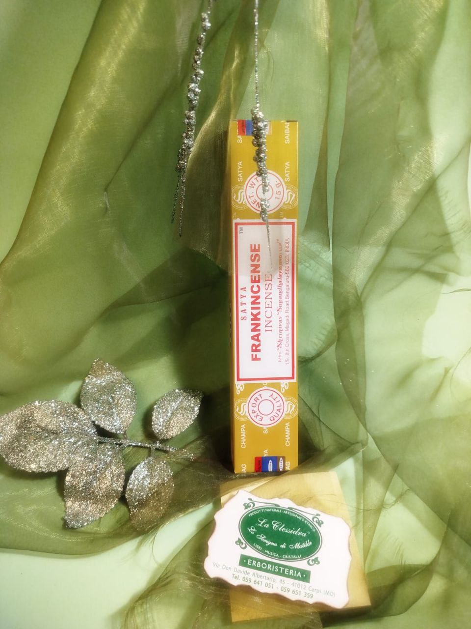 INCENSO IN STICK SATYA: FRANKINCENSE (OLIBANO)