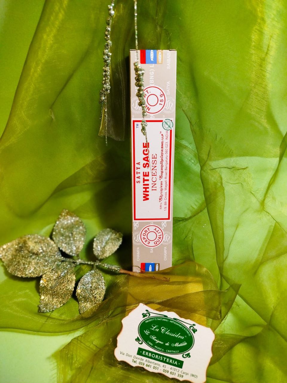 INCENSO IN STICK SATYA: WHITE SAGE (SALVIA BIANCA)