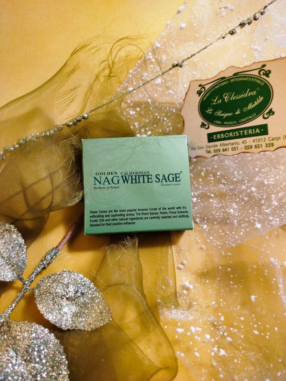 INCENSO IN CONI GOLDEN NAG: WHITE SAGE