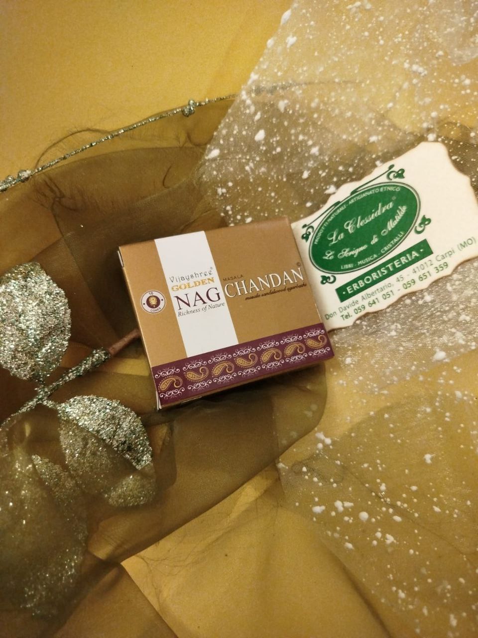 INCENSO IN CONI GOLDEN NAG: CHANDAN