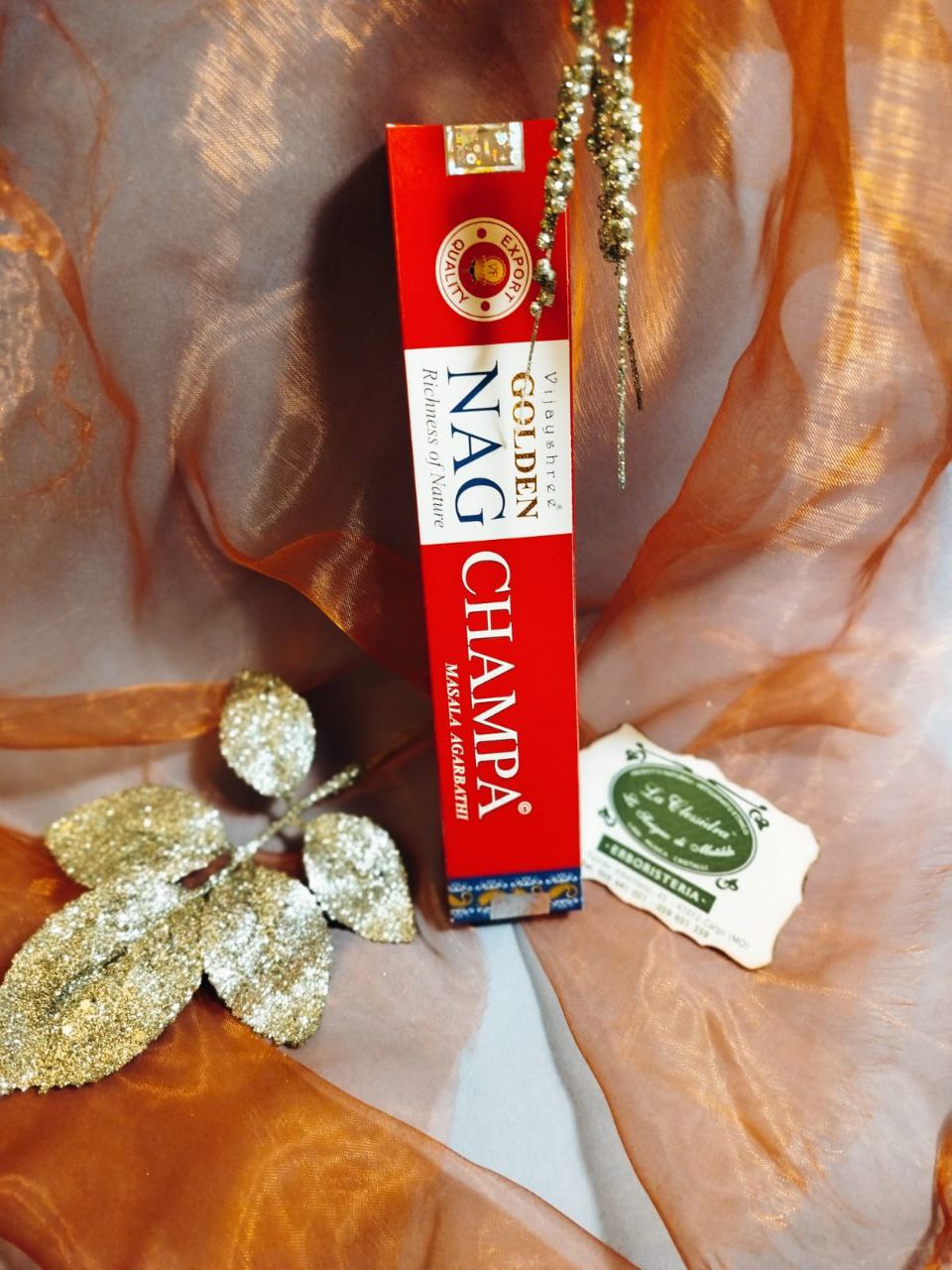 INCENSO IN STICK GOLDEN NAG: CHAMPA