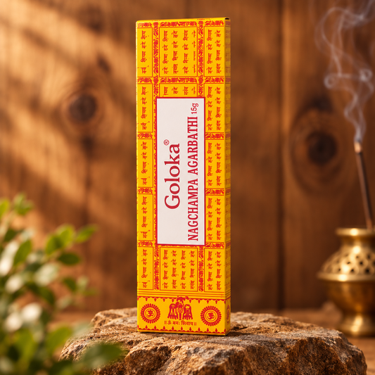 Nag Champa Goloka Giallo : Stick in astuccio da 15 g