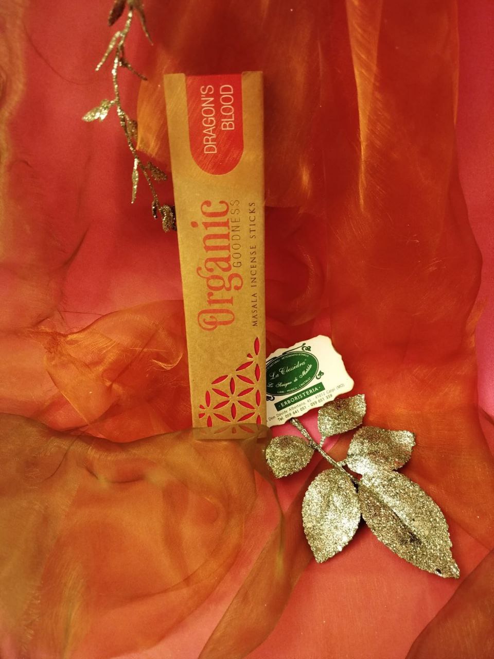 INCENSO IN STICK SONG OF INDIA: ORGANIC DRAGON'S BLOOD