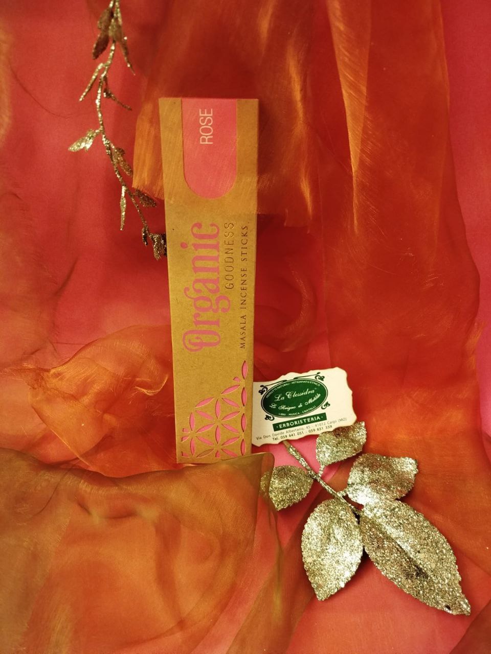 INCENSO IN STICK SONG OF INDIA: ORGANIC ROSE