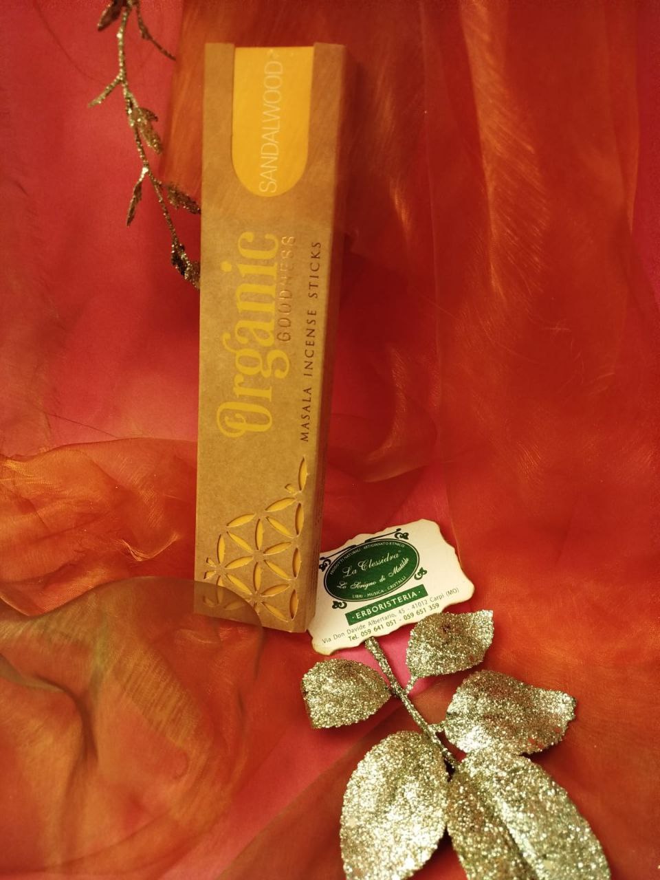 INCENSO IN STICK SONG OF INDIA: ORGANIC SANDALWOOD