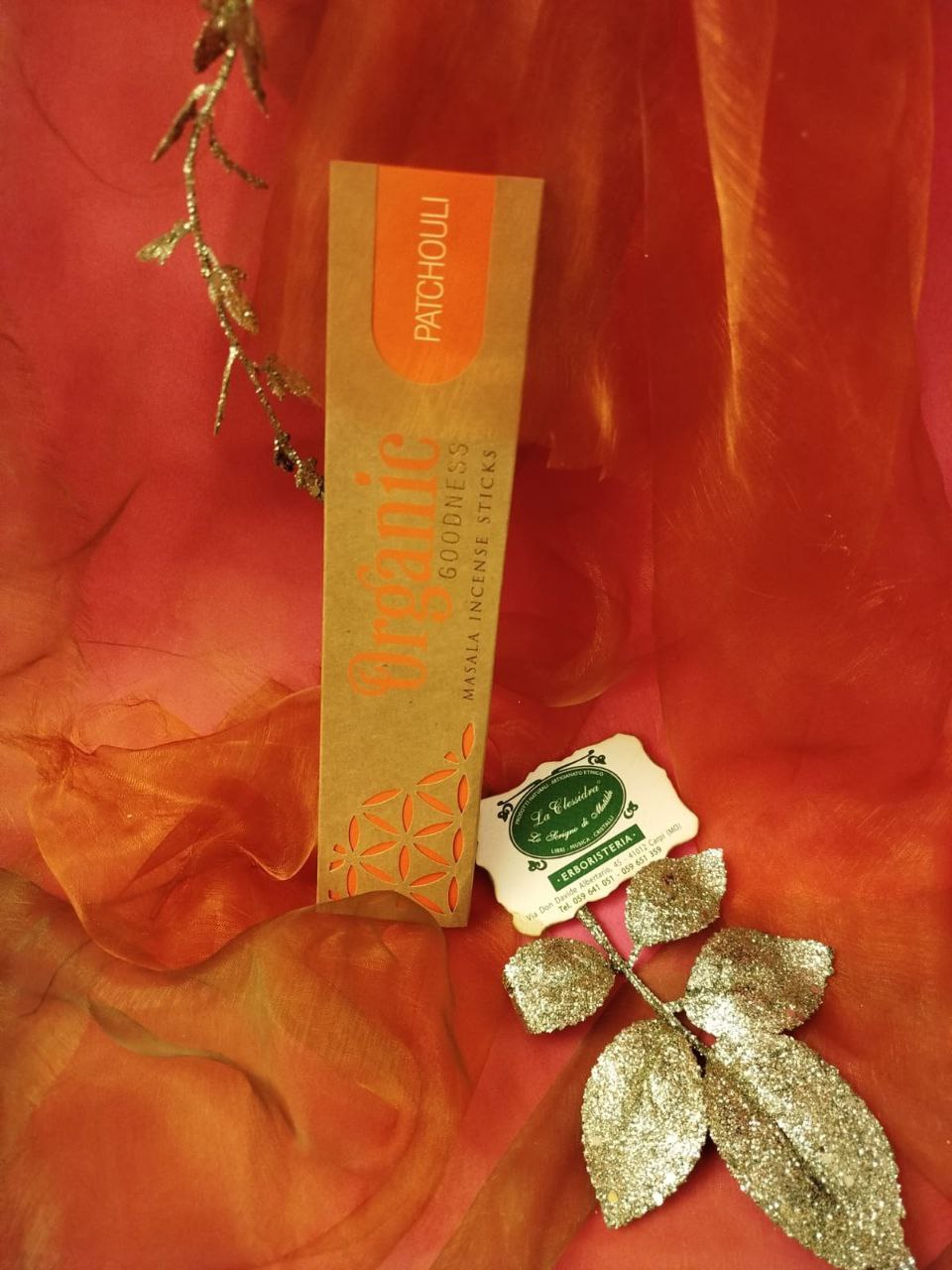 INCENSO IN STICK SONG OF INDIA: ORGANIC PATCHOULI