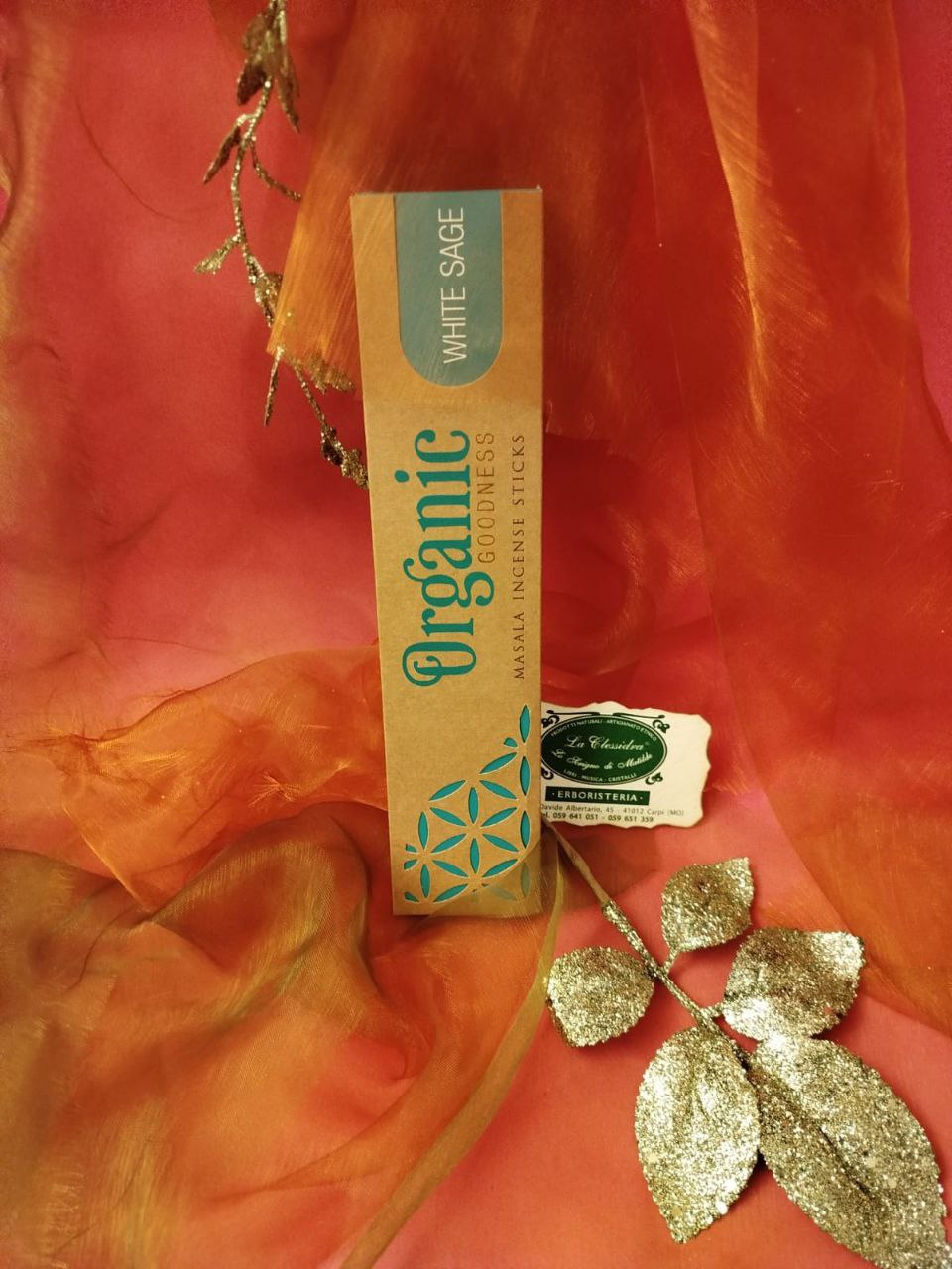 INCENSO IN STICK SONG OF INDIA: ORGANIC WHITE SAGE