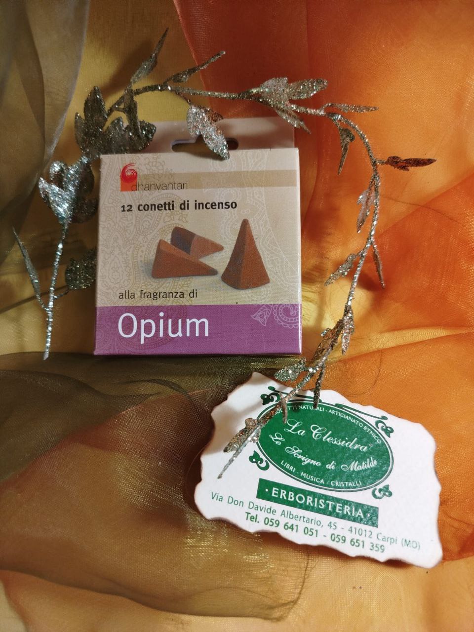 INCENSO IN CONI DHANVANTARI: OPIUM