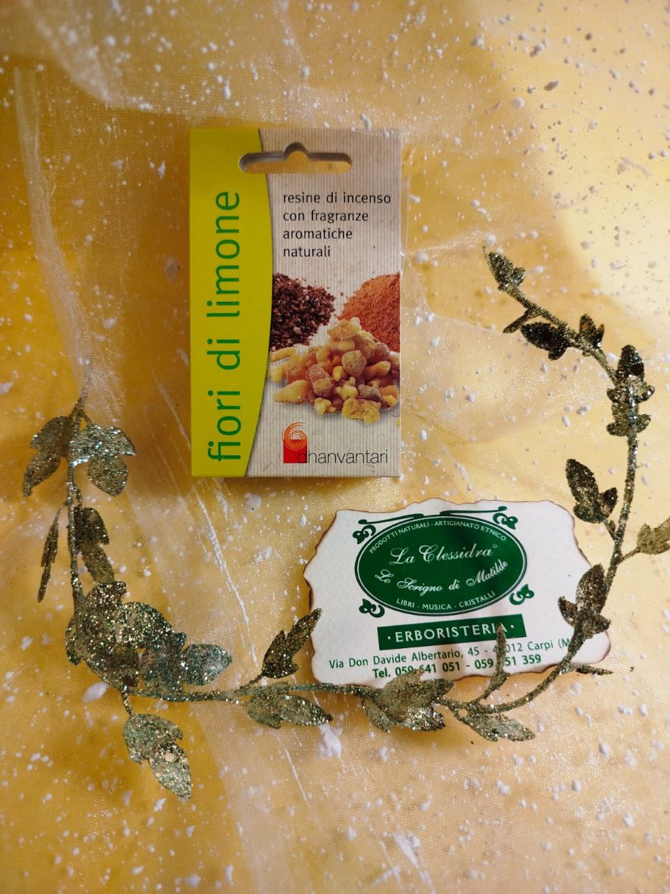 INCENSO IN GRANI CON FRAGRANZE: FIORI DI LIMONE