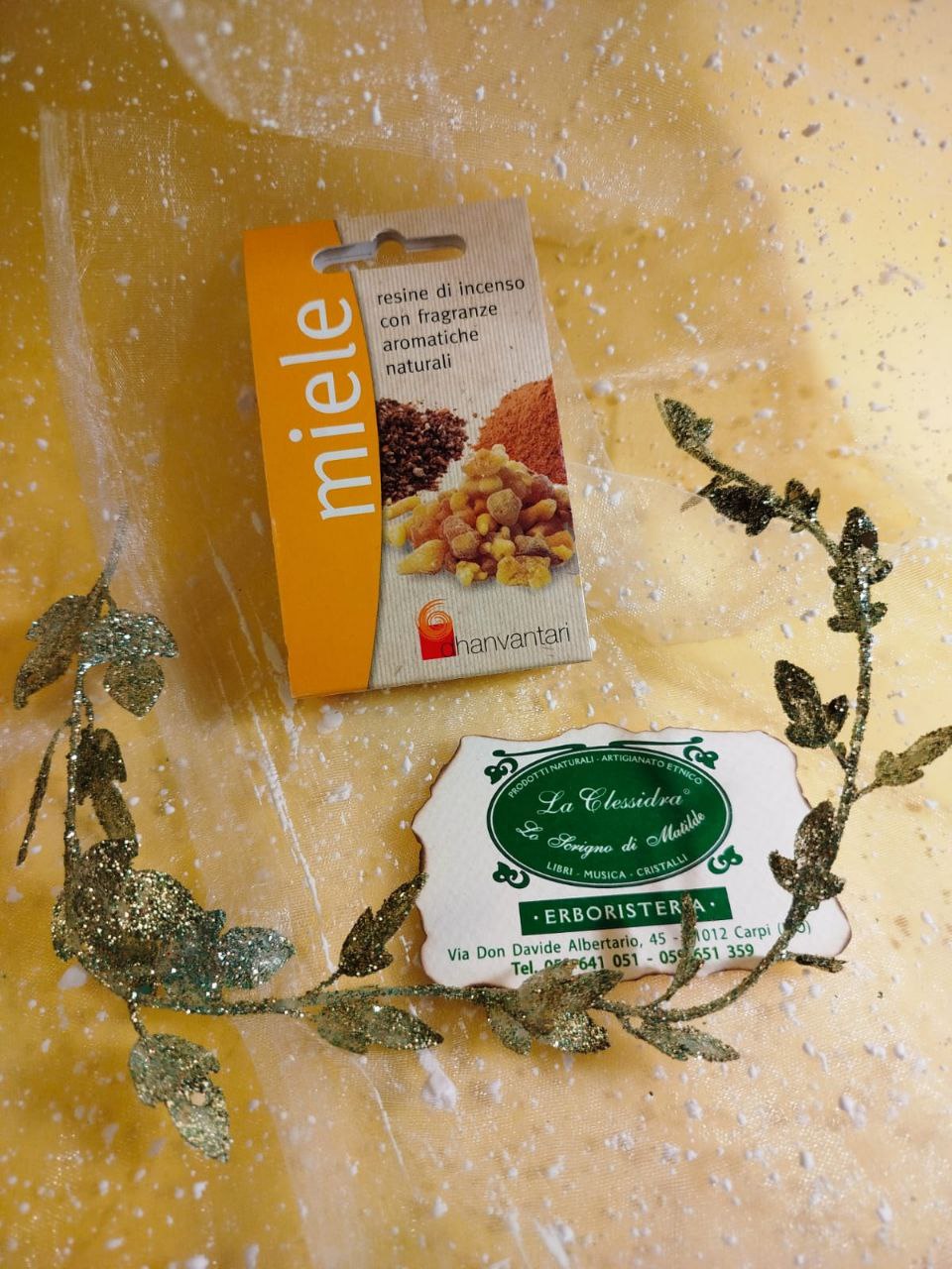 INCENSO IN GRANI CON FRAGRANZE: MIELE