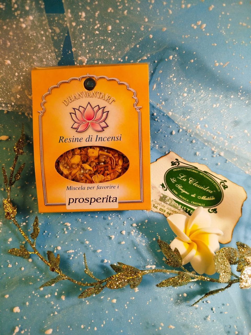 INCENSO IN GRANI CON ERBE AROMATICHE: PROSPERITA'