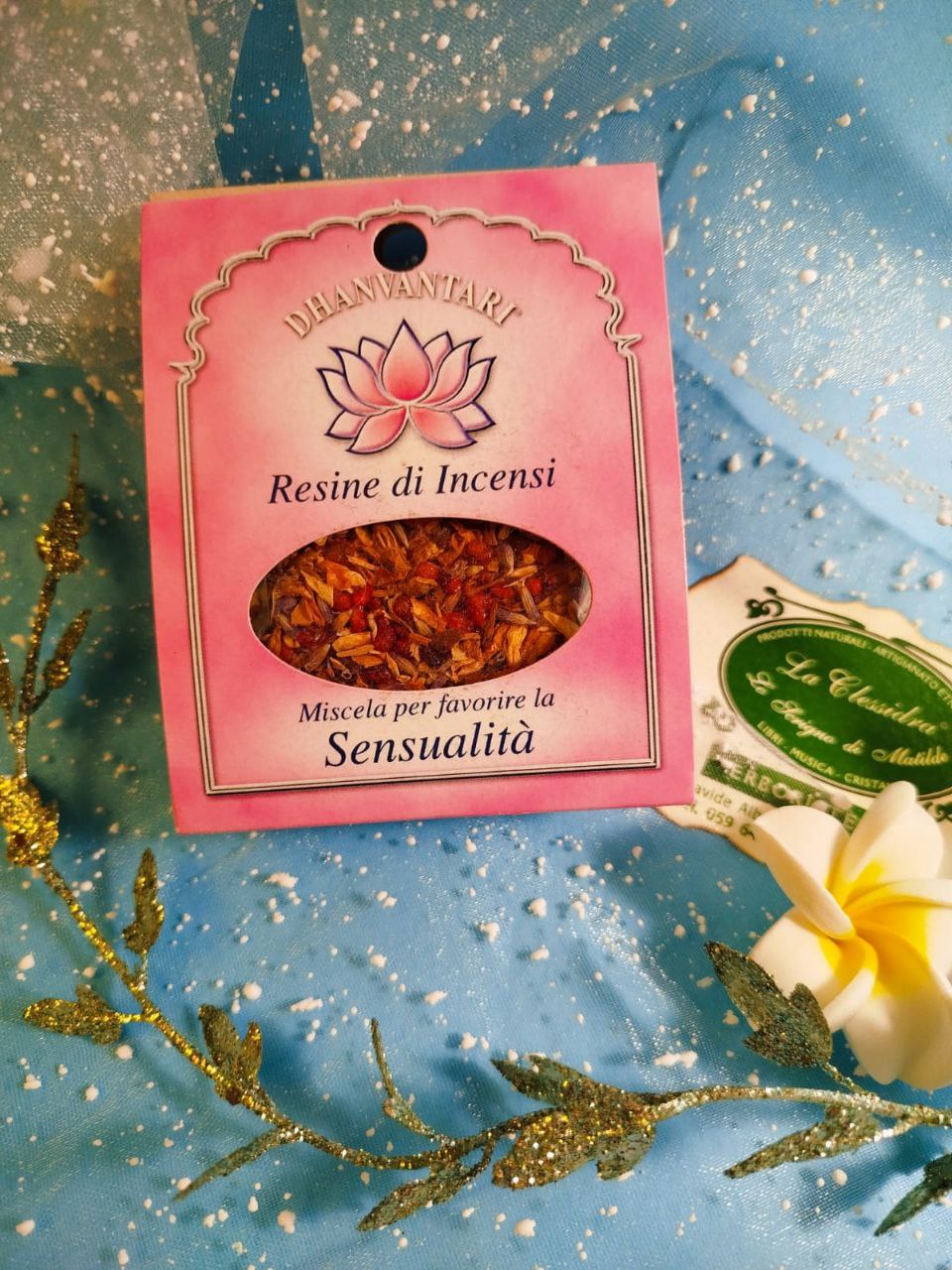 INCENSO IN GRANI CON ERBE AROMATICHE: SENSUALITA'