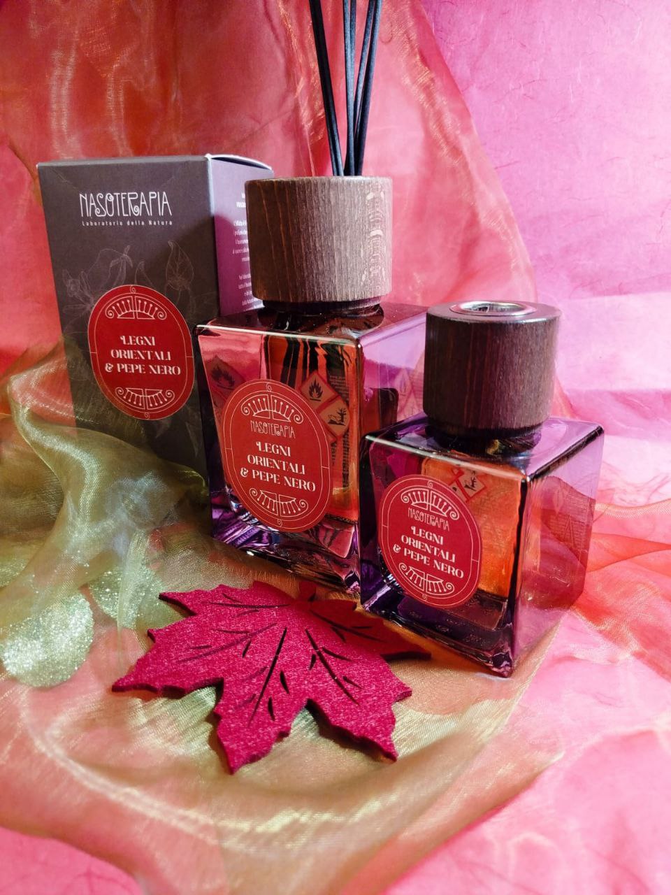 DIFFUSORE A BASTONCINO NASOTERAPIA: LEGNI ORIENTALI E PEPE NERO 500 ML