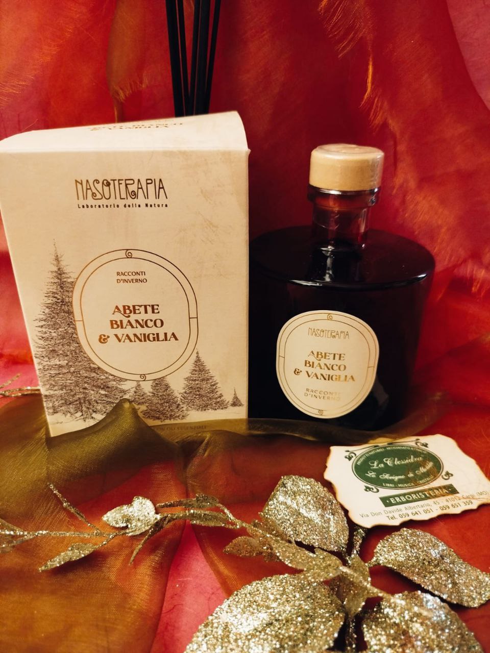 DIFFUSORE A BASTONCINO NASOTERAPIA: ABETE BIANCO E VANIGLIA 500 ML