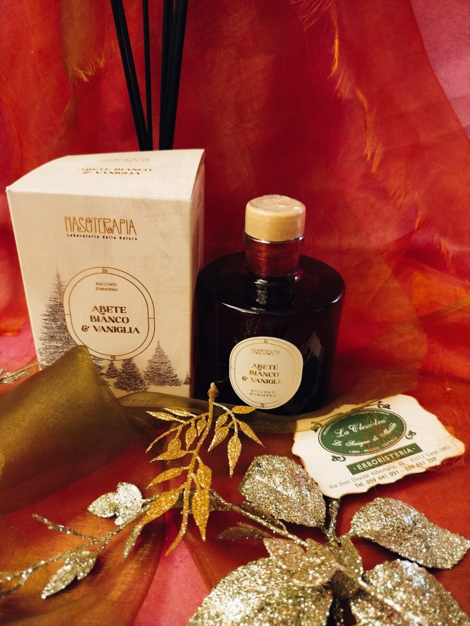 DIFFUSORE A BASTONCINO NASOTERAPIA: ABETE BIANCO E VANIGLIA 200 ML