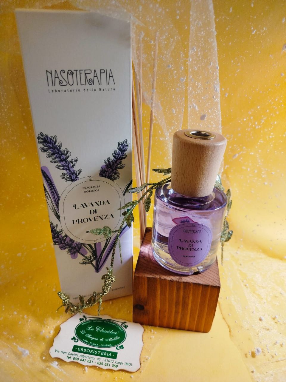 DIFFUSORE A BASTONCINO NASOTERAPIA LINEA CLASSICA: LAVANDA DI PROVENZA
