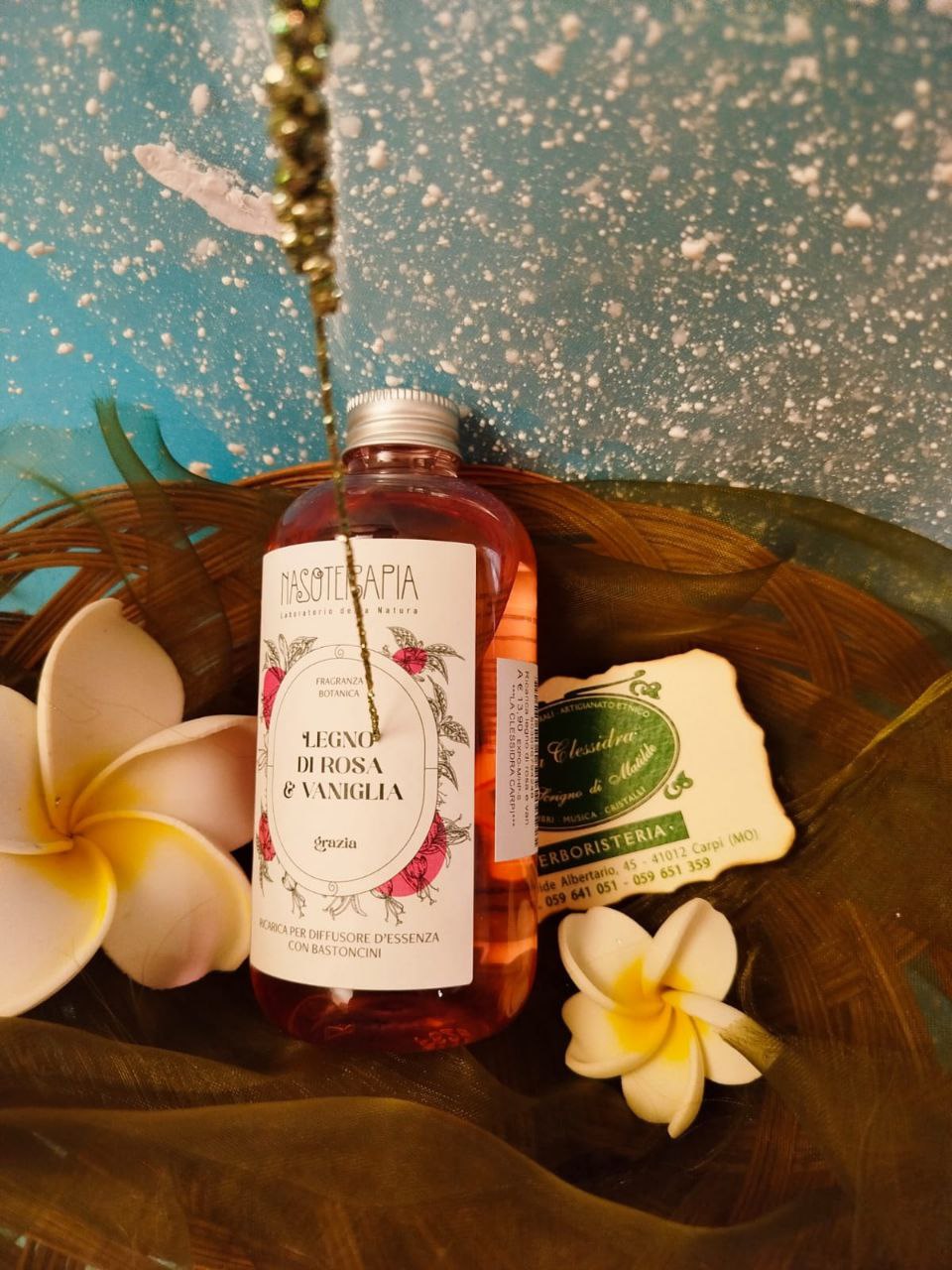 RICARICA DIFFUSORI A BASTONCINO: LEGNO DI ROSA E VANIGLIA