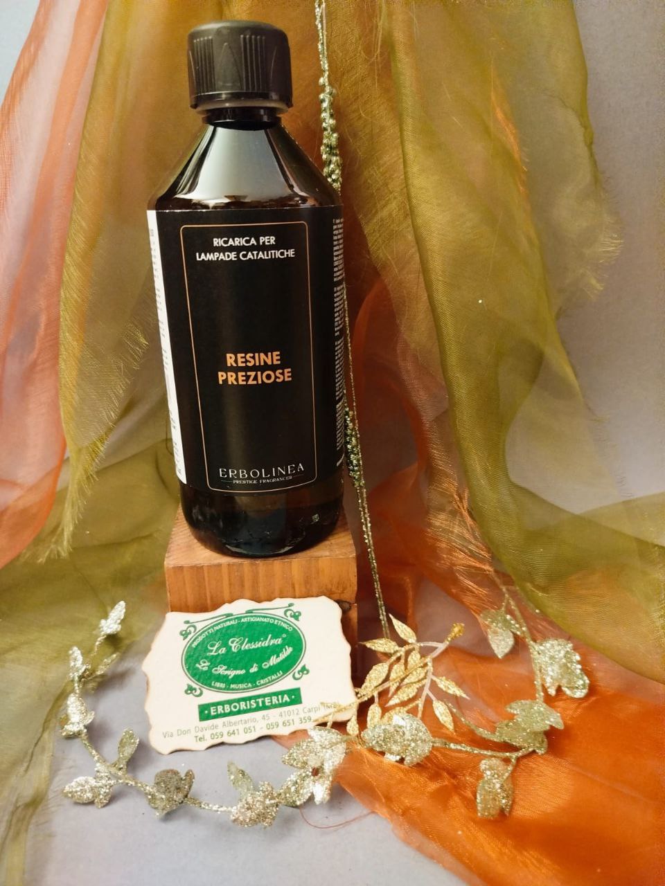 RICARICA PROFUMATA PER LAMPADA CATALITICA ERBOLINEA: RESINE PREZIOSE