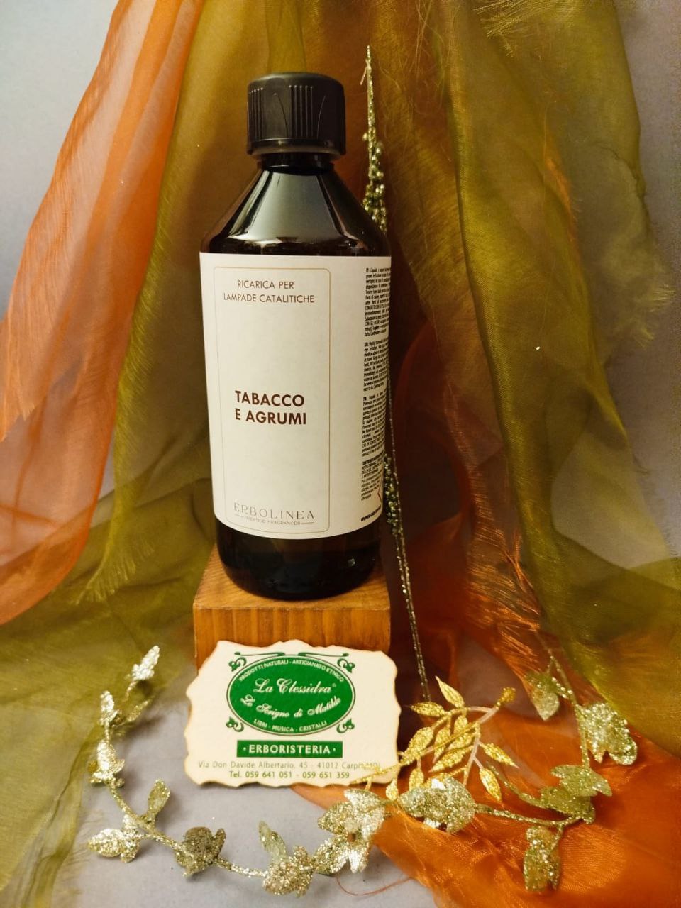 RICARICA PROFUMATA PER LAMPADA CATALITICA ERBOLINEA: TABACCO E AGRUMI