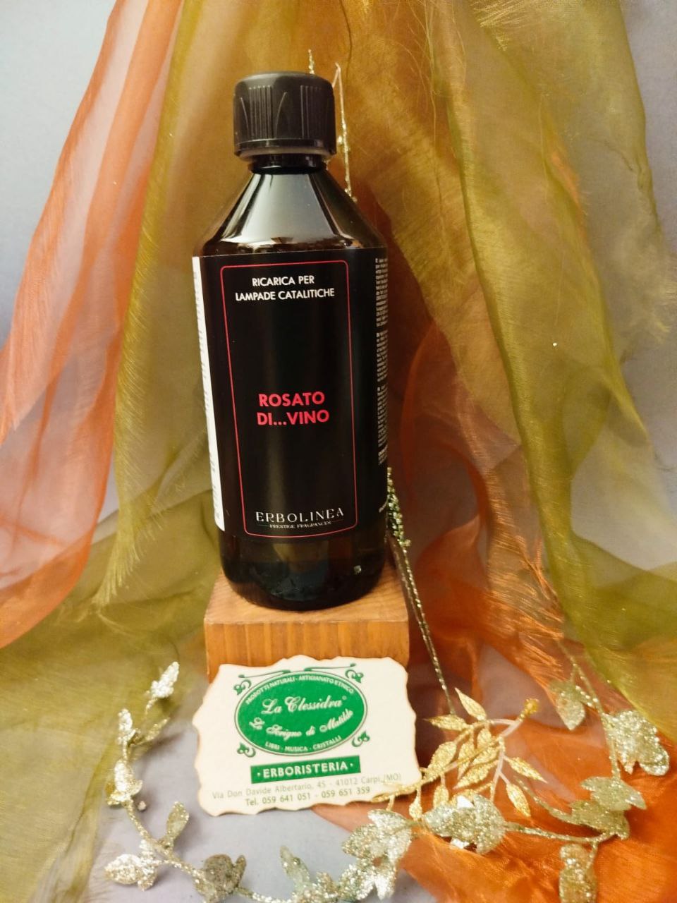RICARICA PROFUMATA PER LAMPADA CATALITICA ERBOLINEA: ROSATO DI VINO